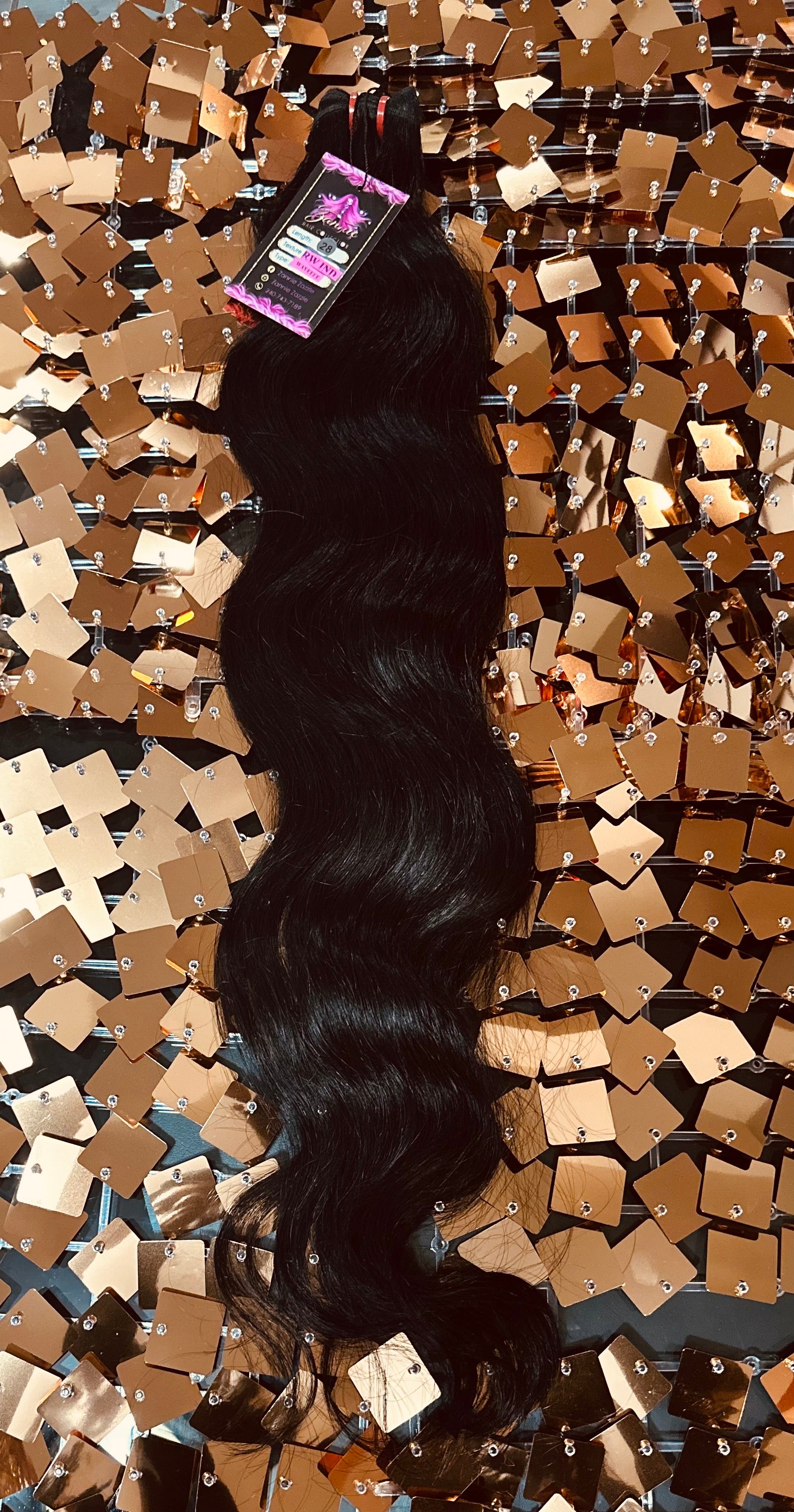 Hair - Jet Black - Raw Indian World-Class Wavee hair